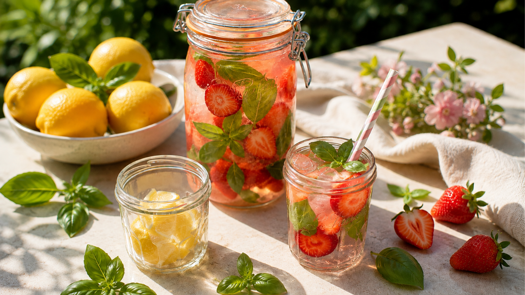 Strawberry Basil Sparkler