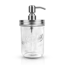 Load image into Gallery viewer, Le Parfait® Glass Soap Dispenser | Stainless Steel Pump