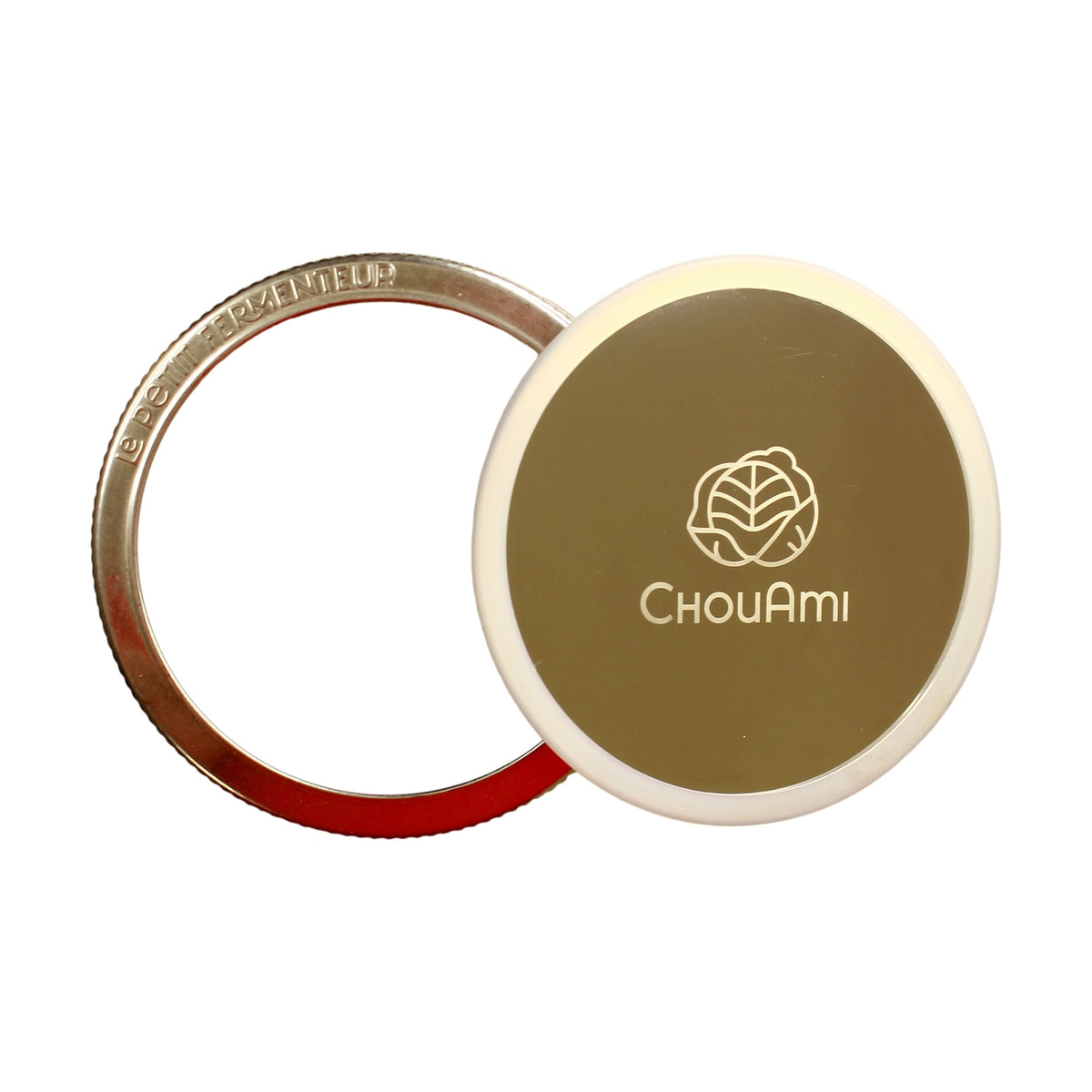 Durable fermentation jar ring set for food preservation.