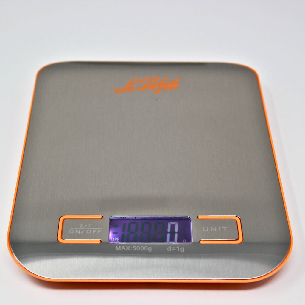Kitchen food scale from Le Parfait available for purchase.