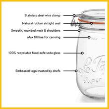 Load image into Gallery viewer, Le Parfait Super Jar Essentials Set - 4 Glass Jars - Le Parfait America
