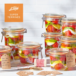 Le Parfait Super Terrines — French Wide-Mouth Wire-Bail Jars