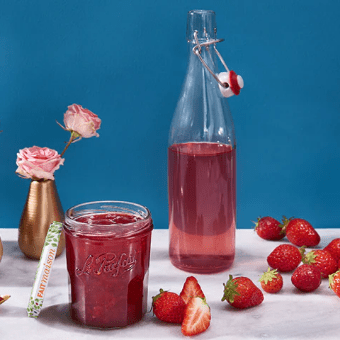 Le Parfait French glass serving jars for the table