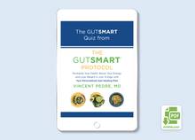 Load image into Gallery viewer, Tablet preview of 'The GutSMART Quiz' companion PDF to The GutSMART Protocol.