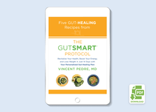 Load image into Gallery viewer, Tablet preview of 'Five Gut-Healing Recipes from The GutSMART Protocol' PDF download.