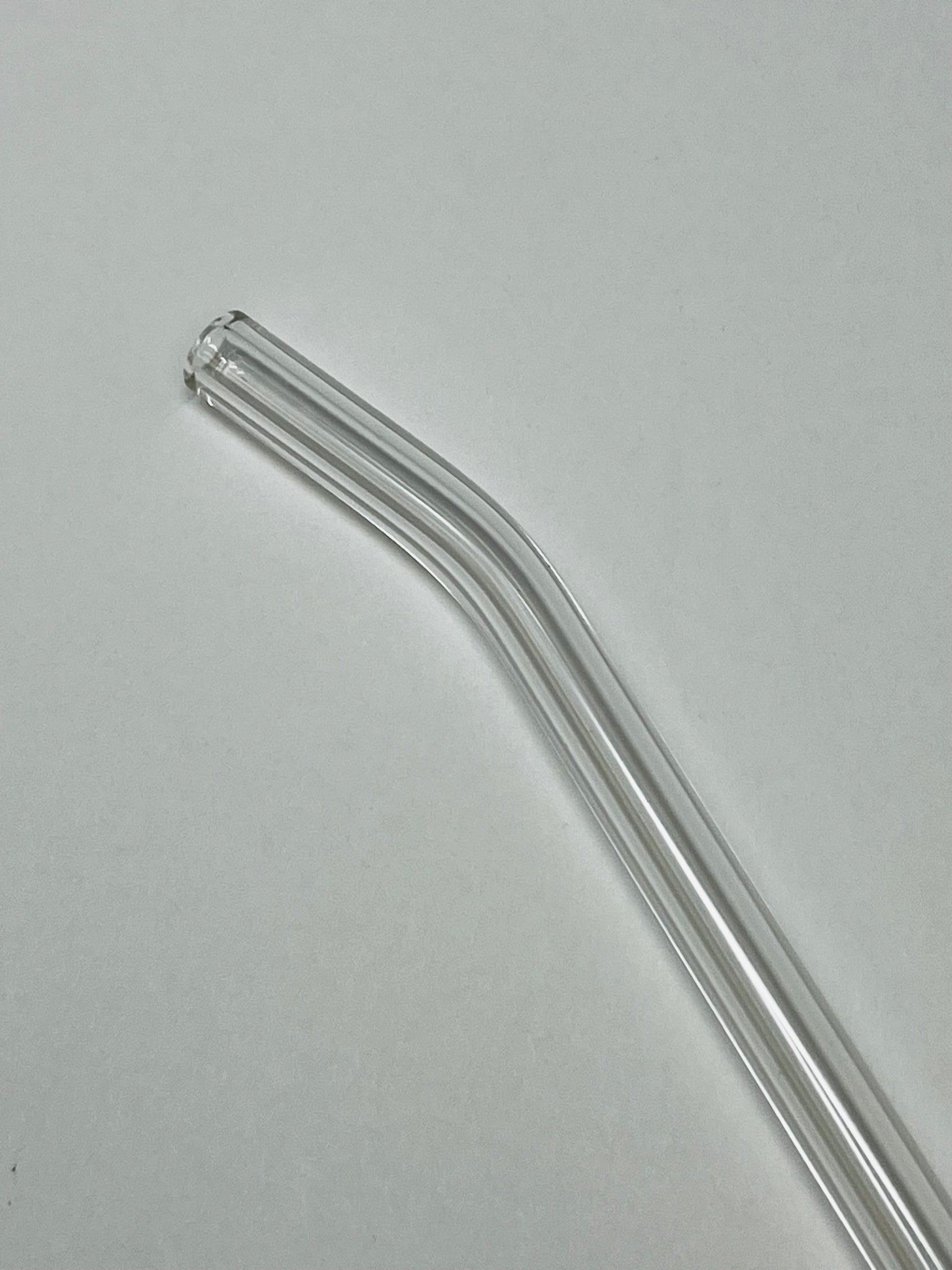 Glass drinking straw