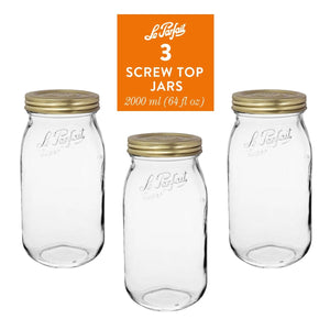 Le Parfait Screw Top Jars - Le Parfait America