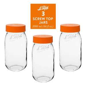 3 Le Parfait Jars (Jars only)