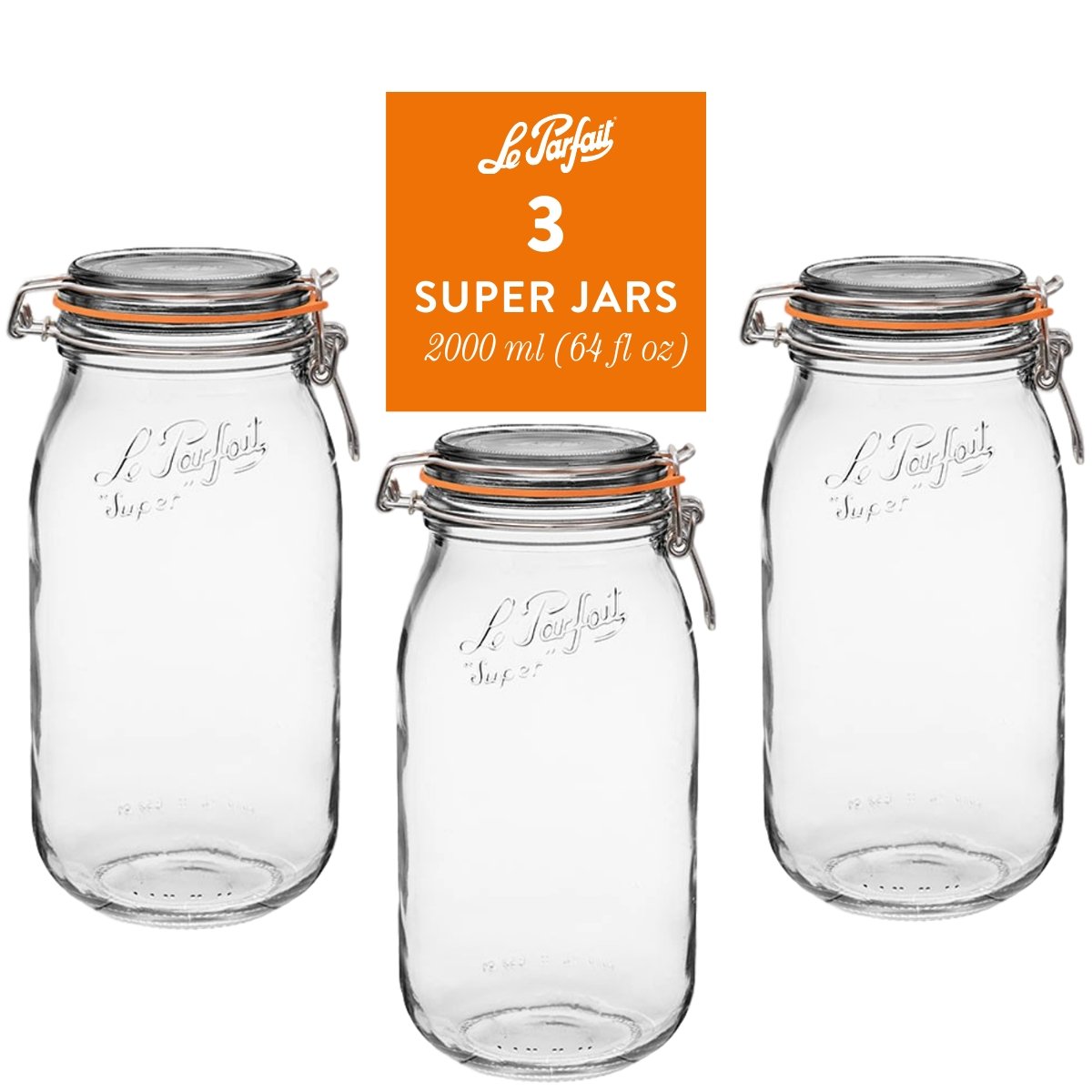 Jar Canning Le Parfait 0.75 lt – Down To Earth Home, Garden and Gift