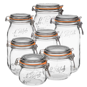 Le Parfait Super Jars – French Glass Round Jars With Airtight Lid For  Canning Food Storage, 3 pk / 48 fl oz - Fred Meyer
