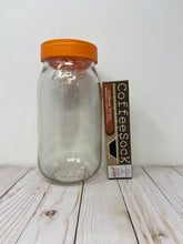 Load image into Gallery viewer, Le Parfait x CoffeeSock Cold Brew Kit - 2L Super Jar with orange screw-top lid beside the CoffeeSock organic cotton filter retail box.